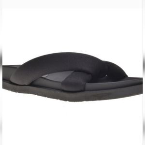 WILD PAIR * beck puffer slide sandal in black NIB SIZE 7